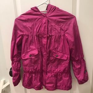zara fuchsia rain jacket